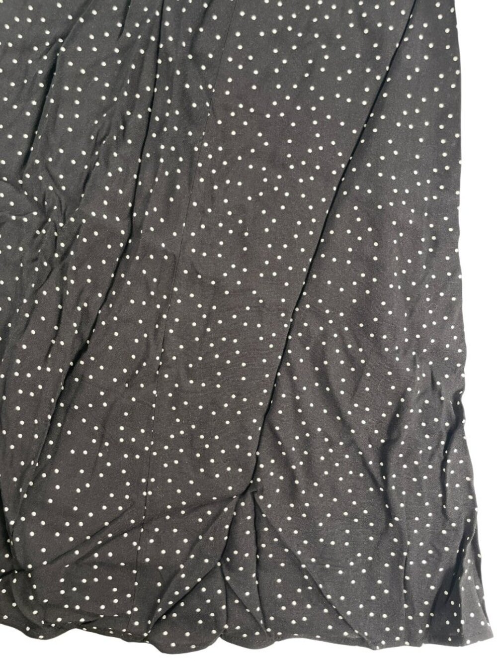 Nobodys Child Avery Black Polka Dot Midi Slit Casual Everyday Dress Sz US 6 NEW - Picture 6 of 10
